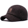 Men's Middle-aged And Elderly Woolen Baseball Caps - Image 4