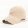 All-Match Pure Corduroy Baseball Caps For Men And Women - Image 7