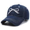 Bowknot Peaked Cap Female Cowboy Sun Protection Baseball Cap - Image 2